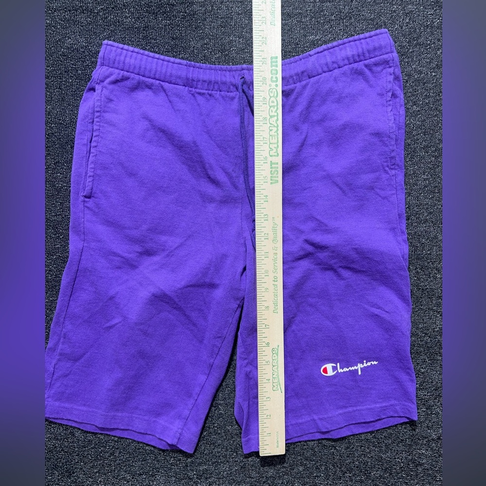 Vintage Made in USA Champion Men's Athletic Shorts in Vibrant Purple - Picture 2 of 6